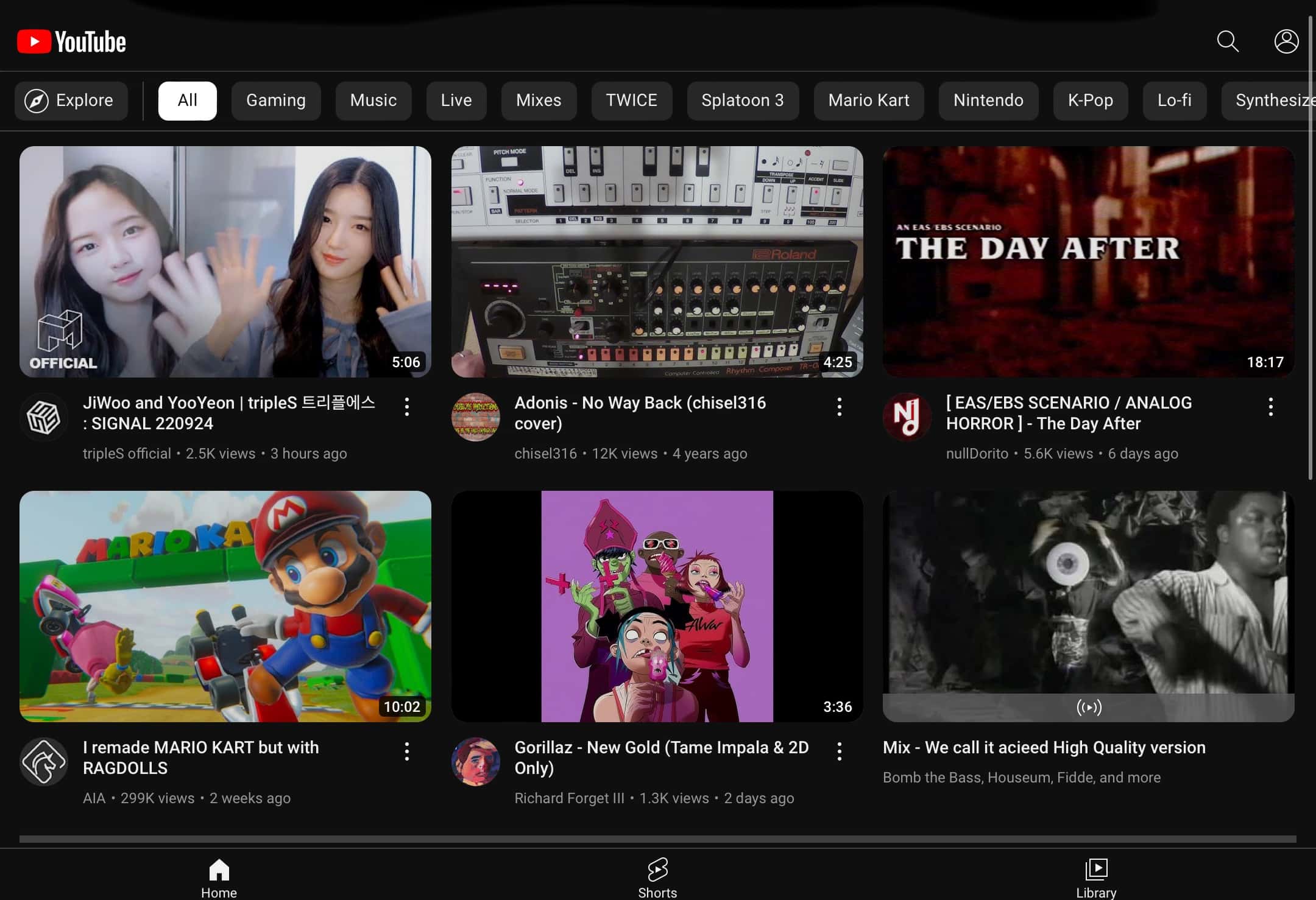YouTube homepage redesign