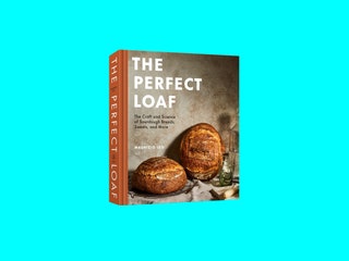 The Perfect Loaf cookbook cover on blue backdrop