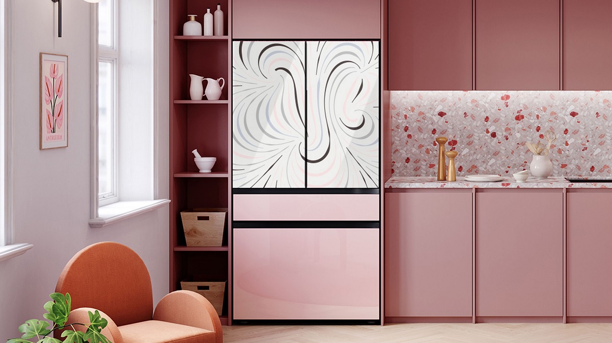 You can have generative art on your Samsung Bespoke refrigerators.