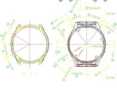 An FCC filing for model number A2292 includes this diagram of a circular smartwatch. (Image source: FCC ID.io)