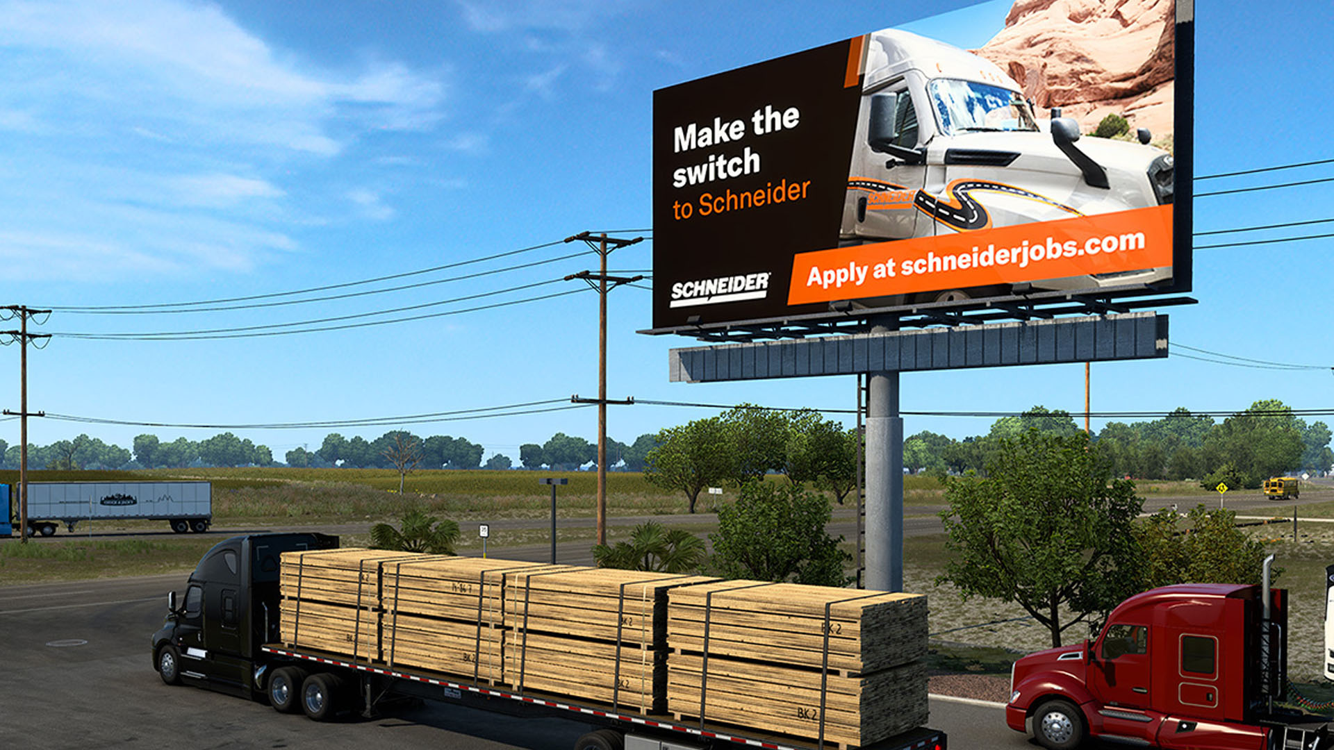 American Truck Simulator in-game ad
