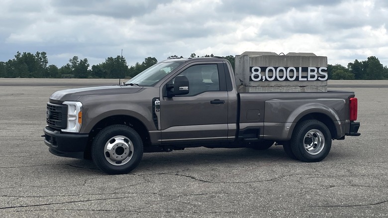 Ford Super Duty with 8,000-pound load