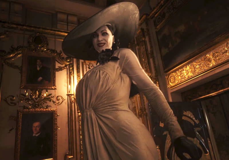 Resident Evil Village DLC gameplay trailer show off controllable Lady Dimitrescu