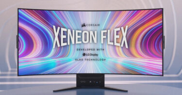 Corsair Xenon Flex 45WQHD240: Extravagant LG W-OLED gaming monitor debuts with 240 Hz refresh rate, 0.03 ms response times and a bendable design