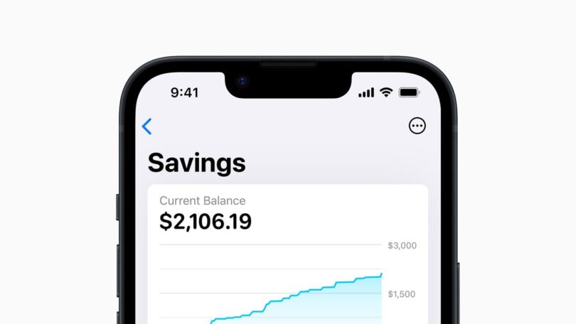 Apple Card UI spawns a new Savings facility