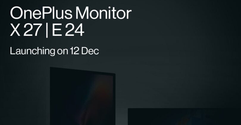 OnePlus to Launch Two Monitors in India on December 12