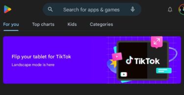 Google Play promotes TikTok landscape mode for Android tablets 