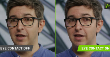 Nvidia Broadcast app tries to simulate eye contact with the camera