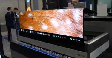 TCL showcases 65-inch foldable inkjet printed OLED screen with 8K resolution