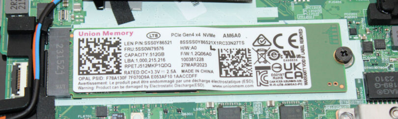 Lenovo UMIS AM6A0 RPETJ512MKP1QDQ SSD Benchmarks